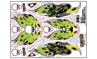 UPG9011 UPGRADE トライバルデカールシート（グリーン）