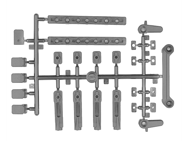 AS72253　バッテリーマウントセット・グレー【DC10 RTR】