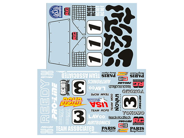 AS7834 Team Mooデカールセット【RC10T Cliff Lett Edition】 AS7834 Team Mooデカールセット【RC10T Cliff Lett Edition】