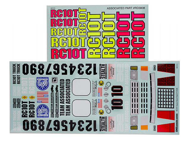 AS7860 デカールシート【RC10T 】 AS7860 デカールシート【RC10T 】