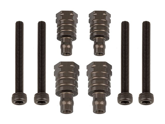 AS81657 アルミ製ショックブッシュセット・12.5mm&16mm【RC8B4】 AS81657 アルミ製ショックブッシュセット・12.5mm&16mm【RC8B4】