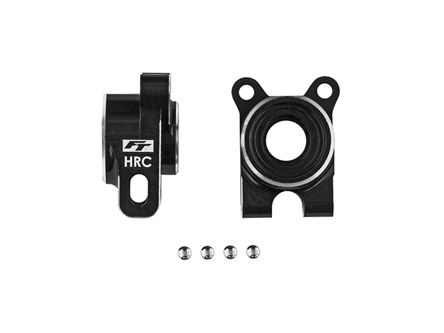 AS92565 FT アルミ製HRCリアハブ【オフセット-4/ブラック/RC10B7】 AS92565 FT アルミ製HRCリアハブ【オフセット-4/ブラック/RC10B7】