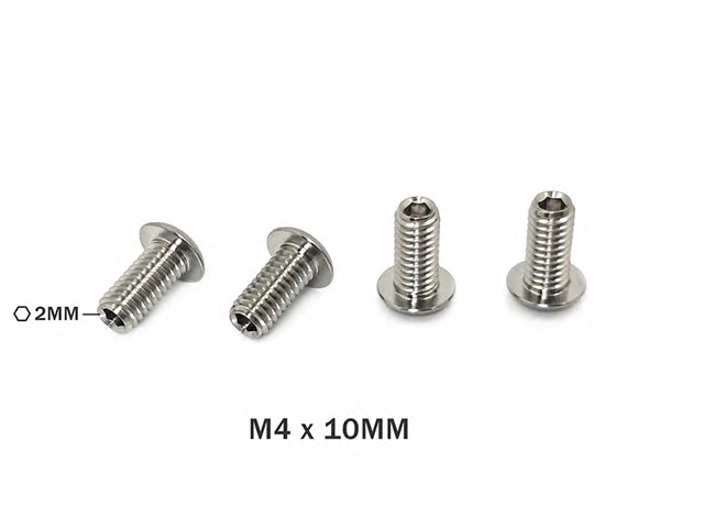 TP-087-B 64チタン製ダウンストップスクリュー【M4x10mm/4本入】 TP-087-B 64チタン製ダウンストップスクリュー【M4x10mm/4本入】