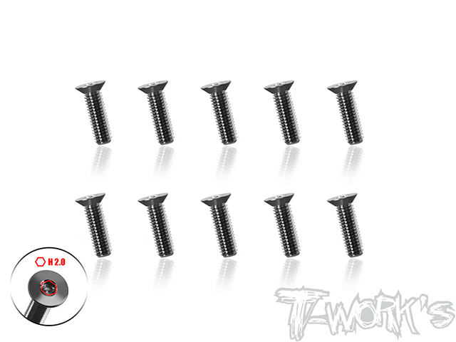 TSS-310STC 64チタン製ウルトラシンフラットヘッドスクリュー【3×10mm/10本入】 TSS-310STC 64チタン製ウルトラシンフラットヘッドスクリュー【3×10mm/10本入】