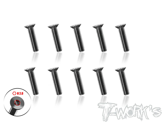 TSS-312STC 64チタン製ウルトラシンフラットヘッドスクリュー【3×12mm/10本入】 TSS-312STC 64チタン製ウルトラシンフラットヘッドスクリュー【3×12mm/10本入】